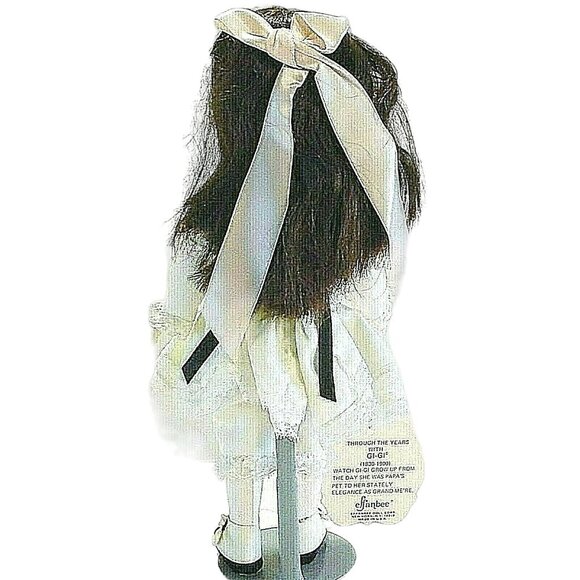 Effanbee 1975 Gi-Gi Papas Pet Doll 1838 Collector's Edition Lace Dress Wrist Tag - Picture 8 of 11